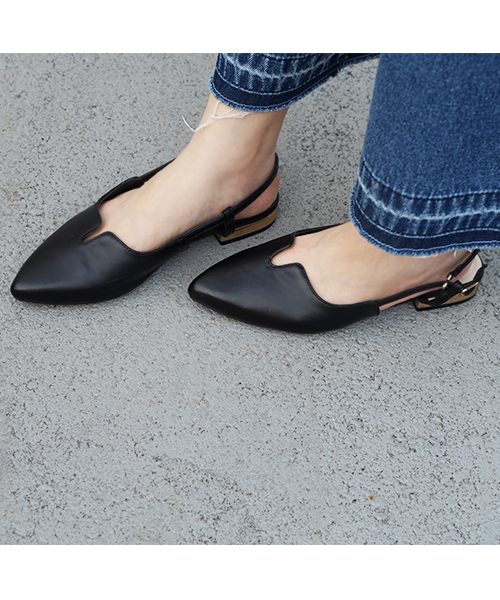 laboratory work(ラボラトリーワーク)の「Vカット メタルヒールサンダル(サンダル・レディース・シルバー/ブラック/カーキ・MEDIUM/LARGE)」の22枚目の写真