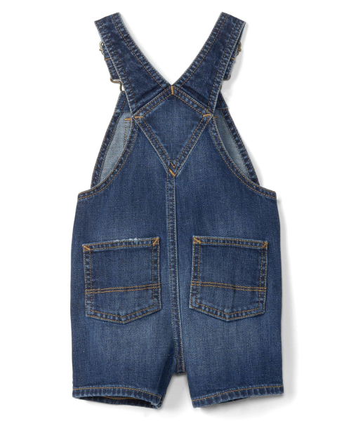 GAP(ギャップ)の「Gap 1969 デニム ショートサロペット(サロペット/オーバーオール・キッズ・ブルー・70cm/80cm/50cm/90cm/60cm)」の4枚目の写真