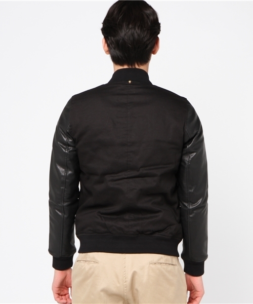 Pretty Green ブルゾンタイプ レザージャケット プリティグリーン 中古・古着通販】Pretty Green (プリティーグリーン) 襟ファーレザー