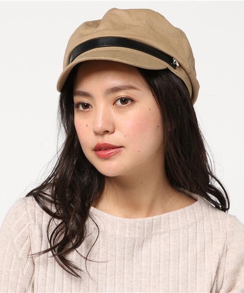 WEGO(ウィゴー)の「WEGO/テープマリンキャップ(キャスケット・レディース・ブラック/ベージュ・FREE)」の9枚目の写真