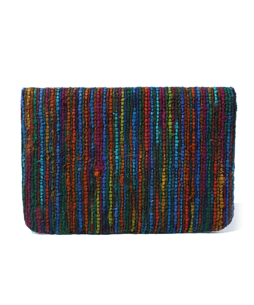 ROSE BUD（ローズバッド）の「(SJK BAGS)MULTI COLOR CLUTCH BAG[結婚式＆パーティーにもオススメ]（クラッチバッグ・レディース・ホワイト×ピンク/マルチ・ONE SIZE）」の3枚目の写真