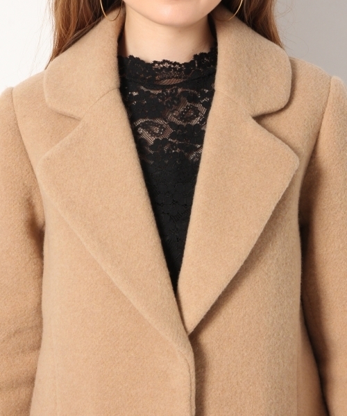 Heather(ヘザー)の「ファーポケットコート 766390(チェスターコート・レディース・グレー/キャメル/ネイビー・SMALL/MEDIUM)」の12枚目の写真