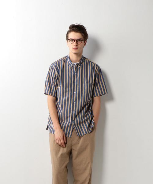 Steven Alan(スティーブンアラン)の「<Steven Alan> WIDE LONST BOX SINGLE NEEDLE BOLD/シャツ(シャツ/ブラウス・メンズ・ブラック/ベージュ・X-LARGE/MEDIUM/LARGE/SMALL)」の8枚目の写真
