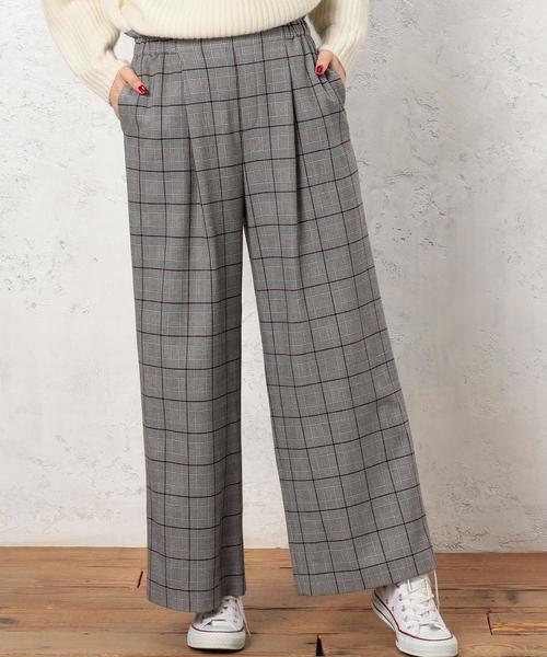 green label relaxing（グリーンレーベルリラクシング）の「CB ウラキモウ イージーワイドパンツ ◆（その他パンツ・レディース・ベージュ/ブラウン/レッド/オフホワイト/ダークグレー/コバルトブルー・38/36）」の6枚目の写真