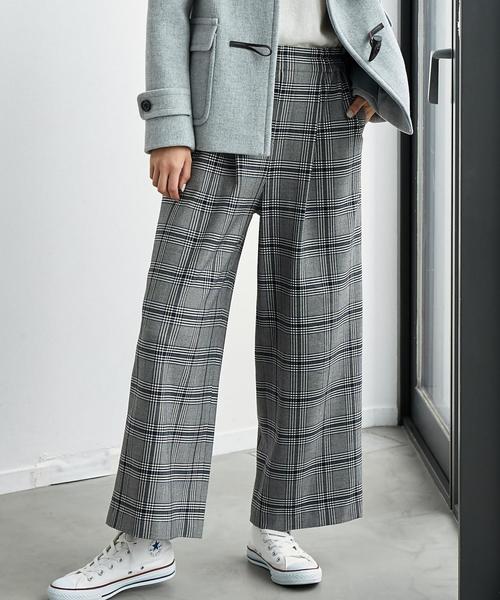 green label relaxing（グリーンレーベルリラクシング）の「CB ウラキモウ イージーワイドパンツ ◆（その他パンツ・レディース・ベージュ/ブラウン/レッド/オフホワイト/ダークグレー/コバルトブルー・38/36）」の5枚目の写真