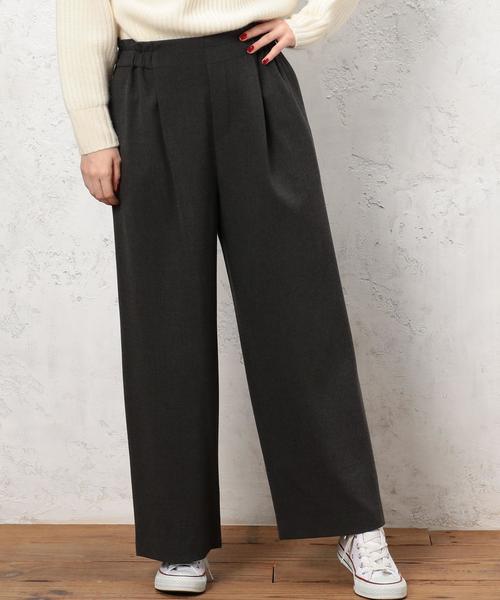 green label relaxing（グリーンレーベルリラクシング）の「CB ウラキモウ イージーワイドパンツ ◆（その他パンツ・レディース・ベージュ/ブラウン/レッド/オフホワイト/ダークグレー/コバルトブルー・38/36）」の3枚目の写真