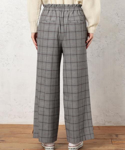 green label relaxing（グリーンレーベルリラクシング）の「CB ウラキモウ イージーワイドパンツ ◆（その他パンツ・レディース・ベージュ/ブラウン/レッド/オフホワイト/ダークグレー/コバルトブルー・38/36）」の7枚目の写真