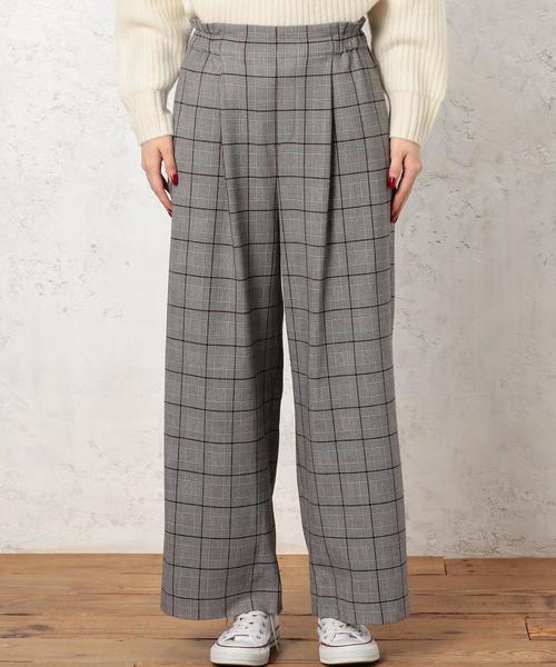 green label relaxing（グリーンレーベルリラクシング）の「CB ウラキモウ イージーワイドパンツ ◆（その他パンツ・レディース・ベージュ/ブラウン/レッド/オフホワイト/ダークグレー/コバルトブルー・38/36）」の8枚目の写真