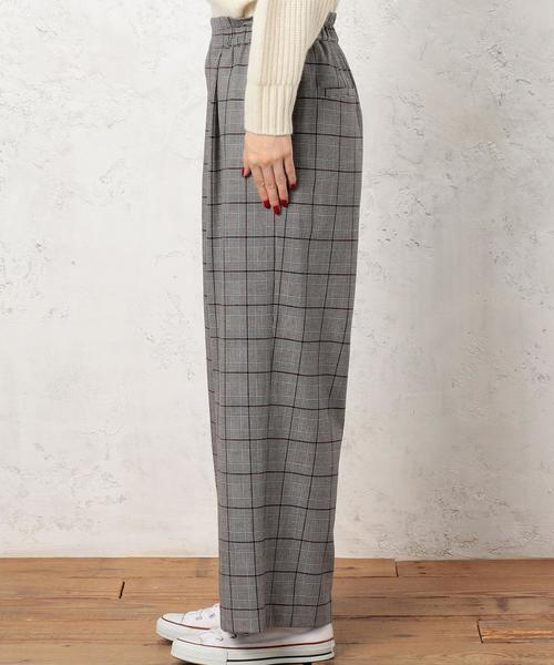 green label relaxing（グリーンレーベルリラクシング）の「CB ウラキモウ イージーワイドパンツ ◆（その他パンツ・レディース・ベージュ/ブラウン/レッド/オフホワイト/ダークグレー/コバルトブルー・38/36）」の9枚目の写真