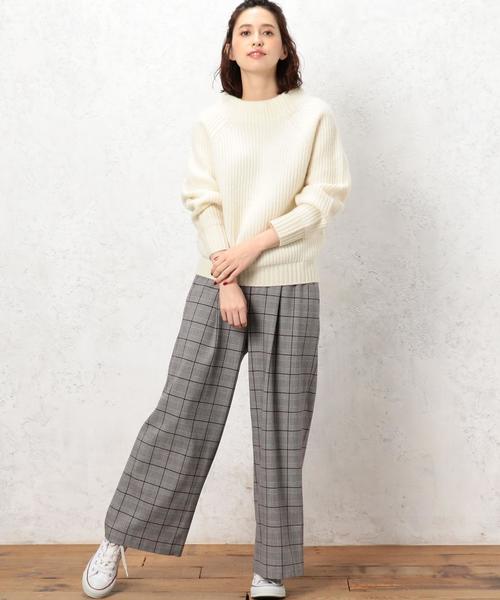 green label relaxing（グリーンレーベルリラクシング）の「CB ウラキモウ イージーワイドパンツ ◆（その他パンツ・レディース・ベージュ/ブラウン/レッド/オフホワイト/ダークグレー/コバルトブルー・38/36）」の10枚目の写真