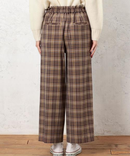 green label relaxing（グリーンレーベルリラクシング）の「CB ウラキモウ イージーワイドパンツ ◆（その他パンツ・レディース・ベージュ/ブラウン/レッド/オフホワイト/ダークグレー/コバルトブルー・38/36）」の18枚目の写真