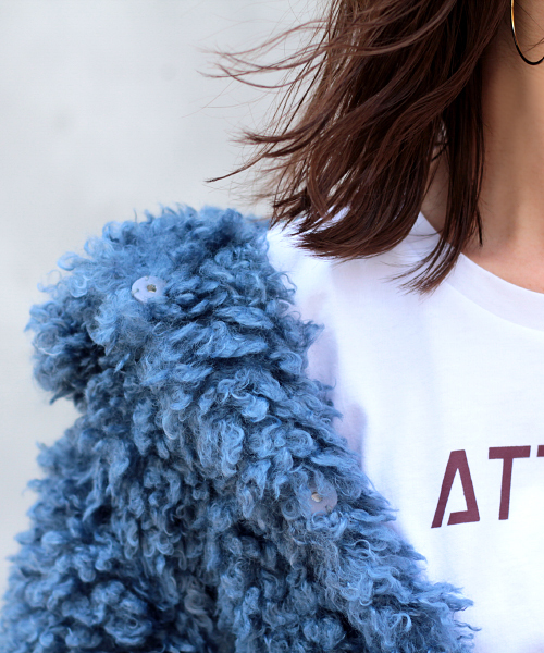 PAGEBOY（ページボーイ）の「【12/1 ヒルナンデス放映】ファーブルゾン（ブルゾン・レディース・キャメル/オフホワイト/ブルー・FREE）」の9枚目の写真