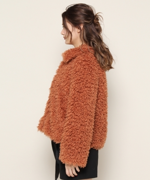 PAGEBOY（ページボーイ）の「【12/1 ヒルナンデス放映】ファーブルゾン（ブルゾン・レディース・キャメル/オフホワイト/ブルー・FREE）」の17枚目の写真