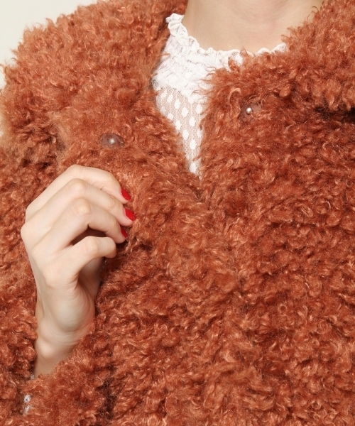 PAGEBOY（ページボーイ）の「【12/1 ヒルナンデス放映】ファーブルゾン（ブルゾン・レディース・キャメル/オフホワイト/ブルー・FREE）」の20枚目の写真