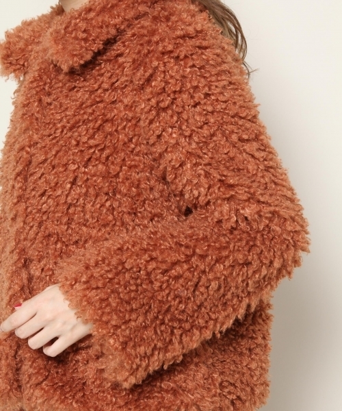 PAGEBOY（ページボーイ）の「【12/1 ヒルナンデス放映】ファーブルゾン（ブルゾン・レディース・キャメル/オフホワイト/ブルー・FREE）」の21枚目の写真