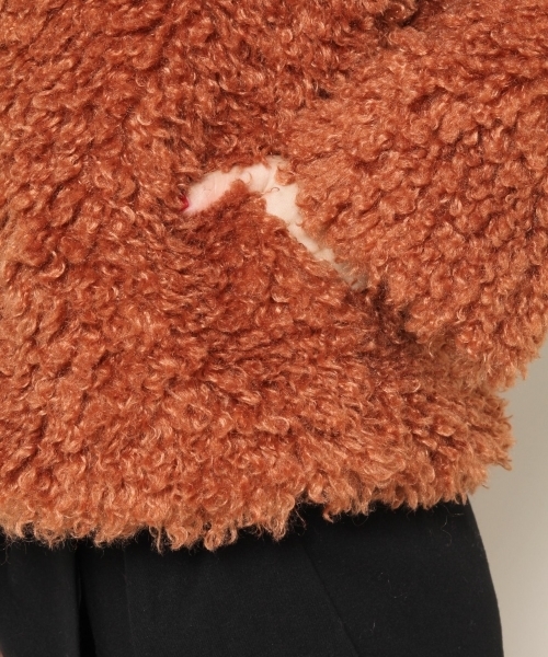 PAGEBOY（ページボーイ）の「【12/1 ヒルナンデス放映】ファーブルゾン（ブルゾン・レディース・キャメル/オフホワイト/ブルー・FREE）」の22枚目の写真