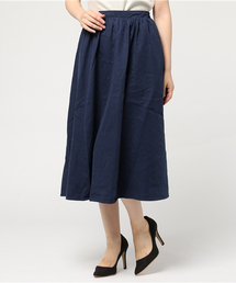 KOBE LETTUCE | シックなカラーで上品に仕上げた大人顔Item！ピーチスキンタッチフレアスカート/神戸レタス[M1909](スカート)