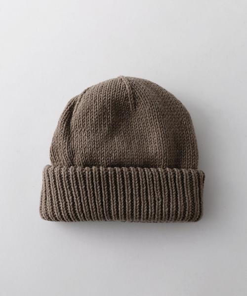 crepuscule（クレプスキュール）の「＜crepuscule＞ KNIT CAP/ﾆｯﾄｷｬｯﾌﾟ（ニットキャップ/ビーニー・メンズ・ブラック/グレー/ブラウン・FREE）」の3枚目の写真