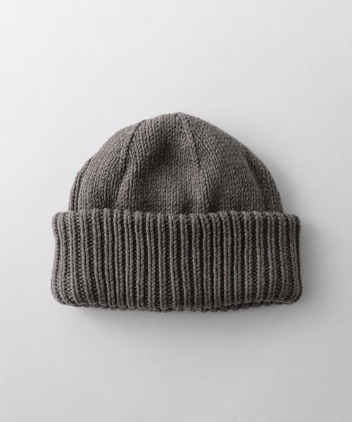 crepuscule（クレプスキュール）の「＜crepuscule＞ KNIT CAP/ﾆｯﾄｷｬｯﾌﾟ（ニットキャップ/ビーニー・メンズ・ブラック/グレー/ブラウン・FREE）」の2枚目の写真