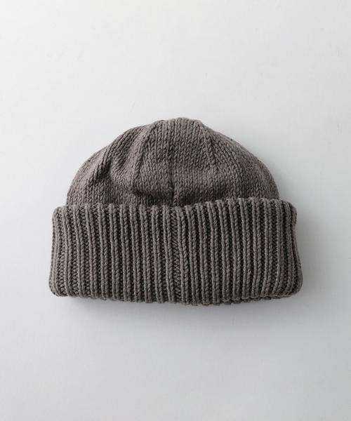 crepuscule（クレプスキュール）の「＜crepuscule＞ KNIT CAP/ﾆｯﾄｷｬｯﾌﾟ（ニットキャップ/ビーニー・メンズ・ブラック/グレー/ブラウン・FREE）」の4枚目の写真