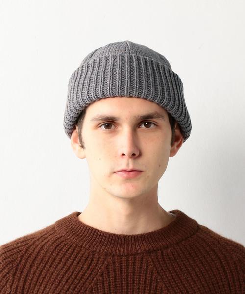 crepuscule（クレプスキュール）の「＜crepuscule＞ KNIT CAP/ﾆｯﾄｷｬｯﾌﾟ（ニットキャップ/ビーニー・メンズ・ブラック/グレー/ブラウン・FREE）」の8枚目の写真