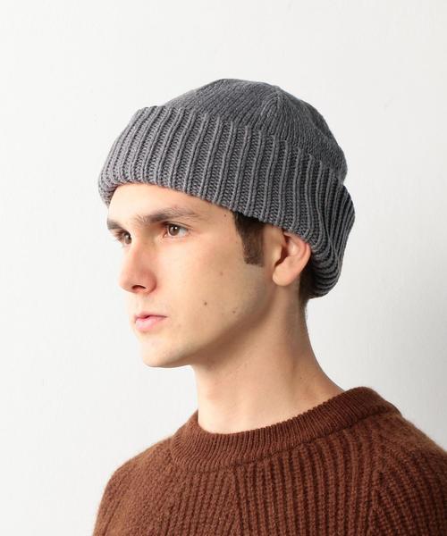 crepuscule（クレプスキュール）の「＜crepuscule＞ KNIT CAP/ﾆｯﾄｷｬｯﾌﾟ（ニットキャップ/ビーニー・メンズ・ブラック/グレー/ブラウン・FREE）」の7枚目の写真