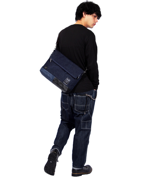 ８(eight)（エイト）の「クラッチバッグ 2WAY ショルダーバッグ（クラッチバッグ・メンズ・ブラック/ネイビー/インディゴブルー/ライトブラウン/ダークグレー・FREE）」の10枚目の写真