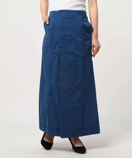 zucca ナイロンサイドベルトロングスカートテック系