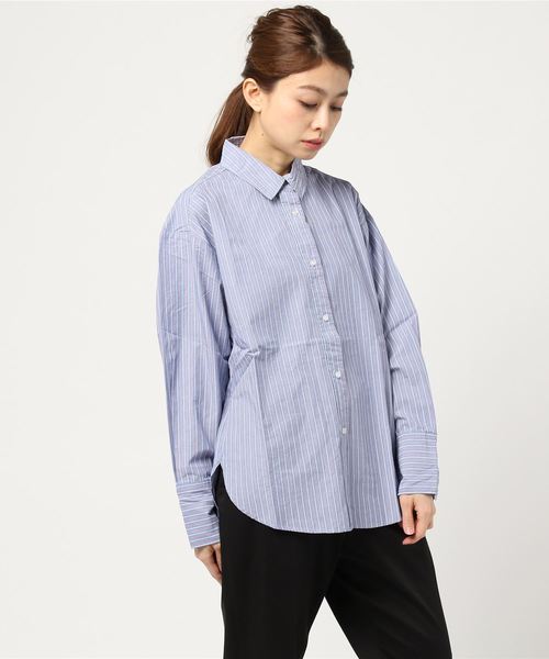 cepo（セポ）の「レギュラーシャツ（シャツ/ブラウス・レディース・レッド/オフホワイト/サックスブルー・M）」の6枚目の写真