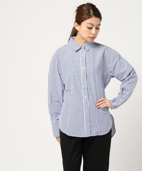 cepo（セポ）の「レギュラーシャツ（シャツ/ブラウス・レディース・レッド/オフホワイト/サックスブルー・M）」の3枚目の写真