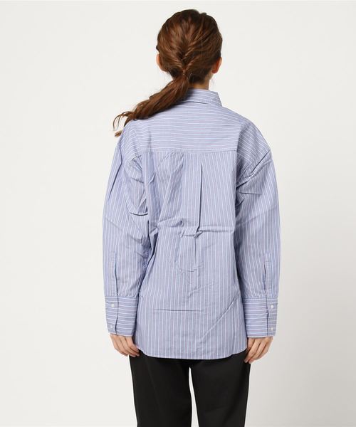 cepo（セポ）の「レギュラーシャツ（シャツ/ブラウス・レディース・レッド/オフホワイト/サックスブルー・M）」の5枚目の写真