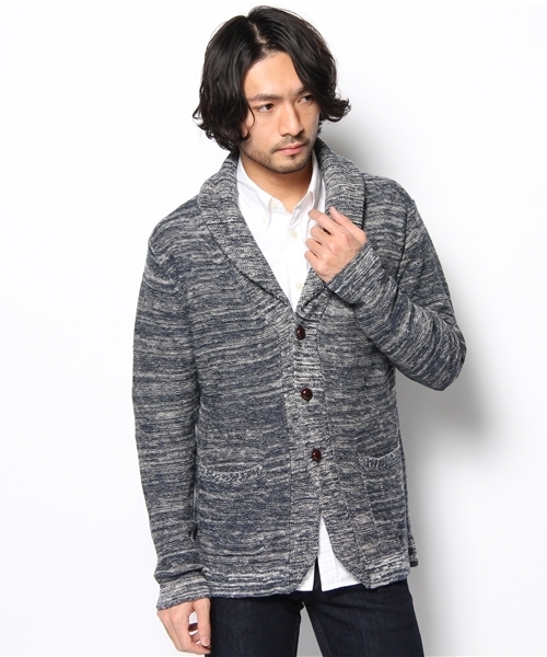 UNITED ARROWS（ユナイテッドアローズ）の「UA コットンリネンミックスショールカーディガン (1302ktb)（mg1306uL) ◆◆◆（カーディガン/ボレロ・メンズ・ケリー/ロイヤルブルー・X-SMALL/SMALL/MEDIUM/LARGE/X-LARGE）」の2枚目の写真