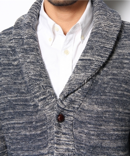 UNITED ARROWS（ユナイテッドアローズ）の「UA コットンリネンミックスショールカーディガン (1302ktb)（mg1306uL) ◆◆◆（カーディガン/ボレロ・メンズ・ケリー/ロイヤルブルー・X-SMALL/SMALL/MEDIUM/LARGE/X-LARGE）」の7枚目の写真