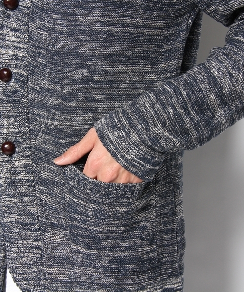 UNITED ARROWS（ユナイテッドアローズ）の「UA コットンリネンミックスショールカーディガン (1302ktb)（mg1306uL) ◆◆◆（カーディガン/ボレロ・メンズ・ケリー/ロイヤルブルー・X-SMALL/SMALL/MEDIUM/LARGE/X-LARGE）」の8枚目の写真