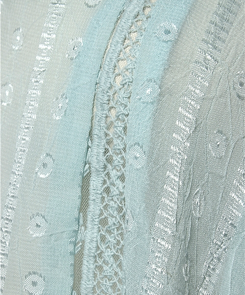 CIAOPANIC（チャオパニック）の「【Ciaopanic】　レース切替キャミ（キャミソール・レディース・オフホワイト/ライトブルー・FREE）」の5枚目の写真