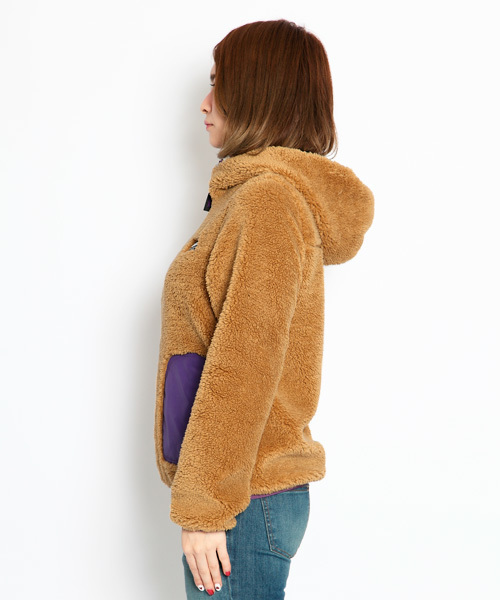 X-girl（エックスガール）の「FLUFFY HOODIE 2013（その他アウター・レディース・ホワイト/マルチ/ベージュ/ネイビー・1/2）」の10枚目の写真