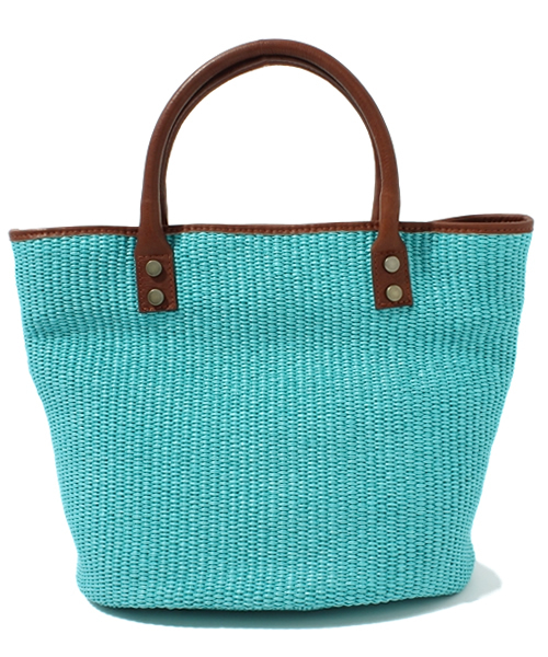 LE TALON（ルタロン）の「【GLOW 6月号掲載】MAURIZIO TAIUTI ベッチュウラフィアバスケ（ショルダーバッグ・レディース・チャコールグレー/ベージュ/サックスブルー・FREE）」の3枚目の写真