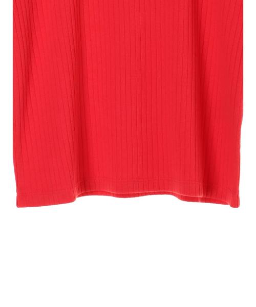 AMERICAN HOLIC（アメリカンホリック）の「・針抜きリブ五分袖スクエアネックラグランプルオーバー（Tシャツ/カットソー・レディース・オフホワイト/レッド/テラコッタ/ネイビー・L/M）」の18枚目の写真