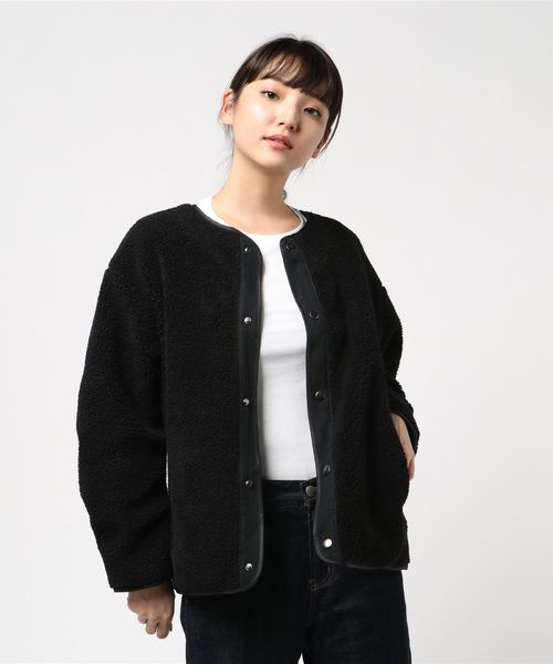 【新品】SHIPS for women リバーシブルボアブルゾン SHIPS（シップス）の「リバーシブルボアブルゾンbeige（ブルゾン