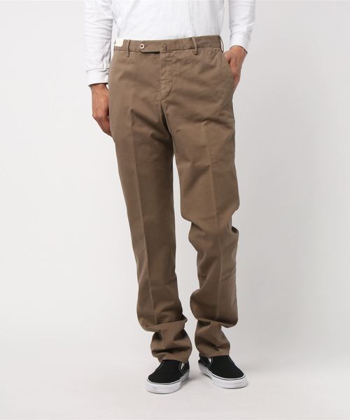 GTA（ジーティーアー）の「GTA: コットンストレッチ パンツ（スラックス・メンズ・ホワイト/ダークブラウン/ベージュ/ネイビー/オリーブ/サックスブルー/ピンク/イエロー/ブルー・44/46/48/50/42）」の2枚目の写真