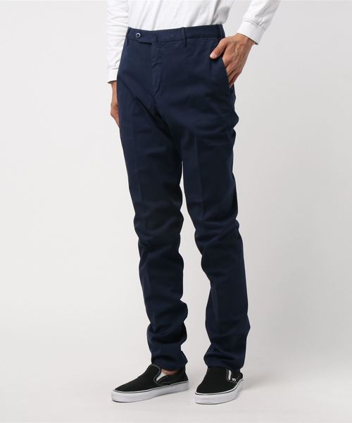 GTA（ジーティーアー）の「GTA: コットンストレッチ パンツ（スラックス・メンズ・ホワイト/ダークブラウン/ベージュ/ネイビー/オリーブ/サックスブルー/ピンク/イエロー/ブルー・44/46/48/50/42）」の5枚目の写真