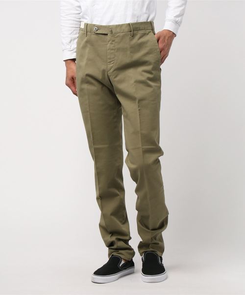 GTA（ジーティーアー）の「GTA: コットンストレッチ パンツ（スラックス・メンズ・ホワイト/ダークブラウン/ベージュ/ネイビー/オリーブ/サックスブルー/ピンク/イエロー/ブルー・44/46/48/50/42）」の4枚目の写真