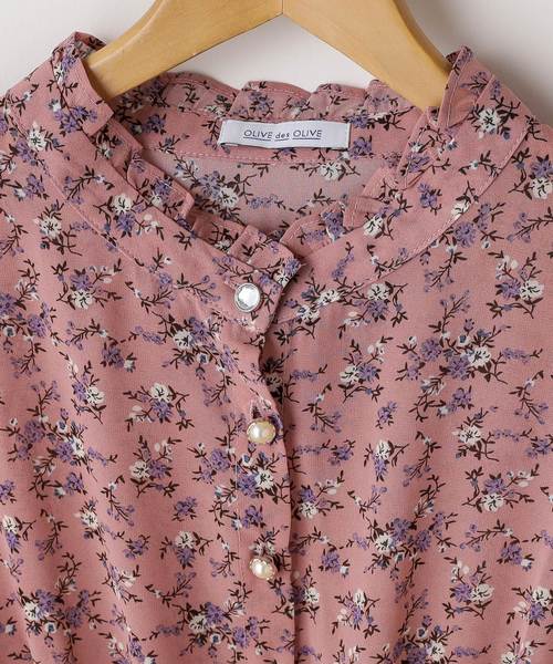 OLIVE des OLIVE（オリーブデオリーブ）の「NEW消しプリーツプチハイワンピース（ワンピース・レディース・ブラック/オフホワイト/ピンク・FREE）」の5枚目の写真