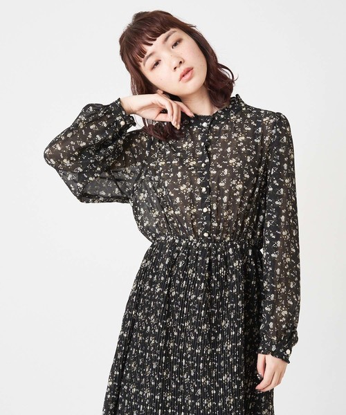 OLIVE des OLIVE（オリーブデオリーブ）の「NEW消しプリーツプチハイワンピース（ワンピース・レディース・ブラック/オフホワイト/ピンク・FREE）」の19枚目の写真