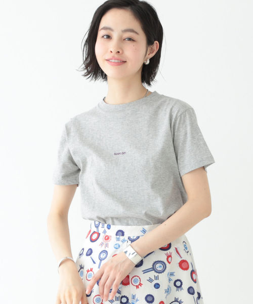 BEAMS BOY（ビームスボーイ）の「BEAMS BOY / BB エンブロイダリー クルー Tシャツ（Tシャツ/カットソー・レディース・ホワイト/ブラック/ネイビー/グレー/ラベンダー/グリーン系その他5・ONE SIZE）」の8枚目の写真