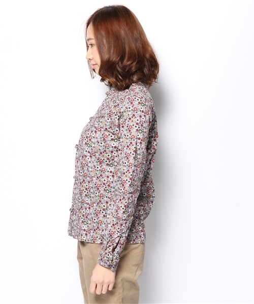 BEAMS BOY(ビームスボーイ)の「△BEAMS BOY / コード フラワー チャイナ**(シャツ/ブラウス・レディース・グレー/ベージュ・ONE SIZE)」の7枚目の写真