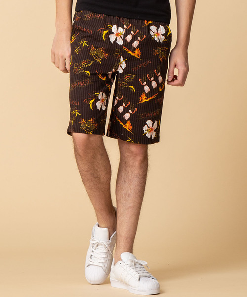 ADMIX/ATELIER SAB MEN（アドミックスアトリエサブメン）の「シアサッカー アロハ プリント イージー ショートパンツ（その他パンツ・メンズ・ブルー/マルチ/ブラック/ベージュ・48/50）」の4枚目の写真