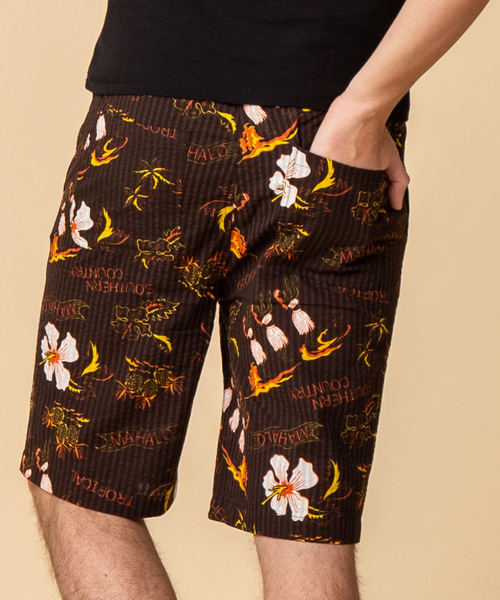 ADMIX/ATELIER SAB MEN（アドミックスアトリエサブメン）の「シアサッカー アロハ プリント イージー ショートパンツ（その他パンツ・メンズ・ブルー/マルチ/ブラック/ベージュ・48/50）」の8枚目の写真