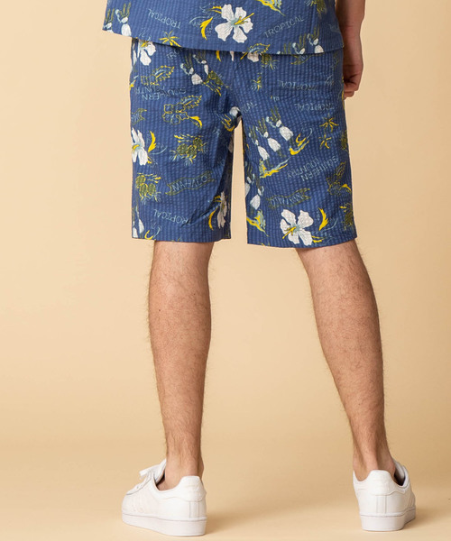 ADMIX/ATELIER SAB MEN（アドミックスアトリエサブメン）の「シアサッカー アロハ プリント イージー ショートパンツ（その他パンツ・メンズ・ブルー/マルチ/ブラック/ベージュ・48/50）」の10枚目の写真
