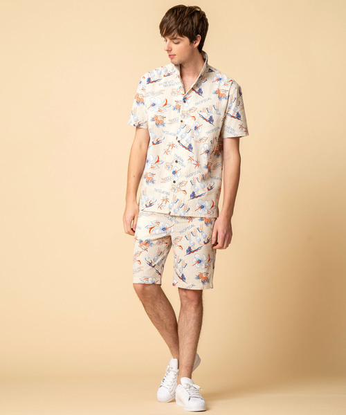 ADMIX/ATELIER SAB MEN（アドミックスアトリエサブメン）の「シアサッカー アロハ プリント イージー ショートパンツ（その他パンツ・メンズ・ブルー/マルチ/ブラック/ベージュ・48/50）」の20枚目の写真